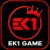 EK1 Game logo featuring a modern gaming design for Android mobile gaming.